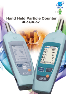 Hand held Particle Counter KC-52/KC-51