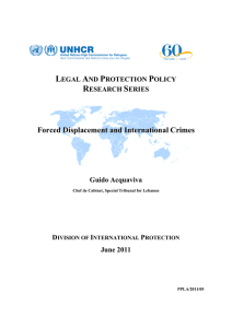 Acquaviva - Forced Displacement and International Crimes