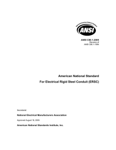 American National Standard For Electrical Rigid Steel
