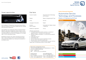 Automotive Service Technology and Processes