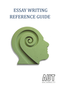 ESSAY WRITING REFERENCE GUIDE