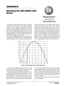 AND9096 - Dimming the NCL30002 LED Driver