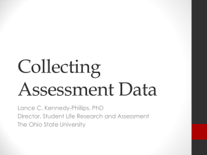 Collecting Assessment Data