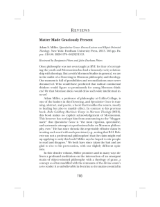 Matter Made Graciously Present - Dialogue: A Journal of Mormon
