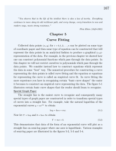 Chapter 5 Curve Fitting