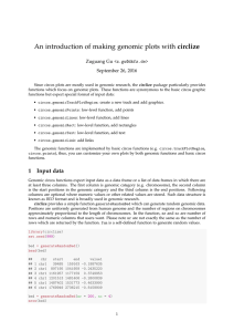 Make genomic plots