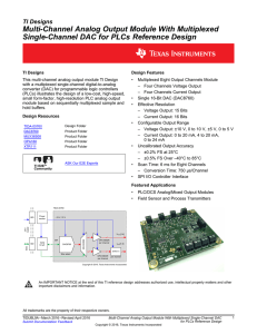 Multi-Channel Analog Output Module With