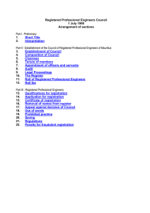 Registered Professional Engineers Council