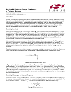 FM Antenna Design Challenges