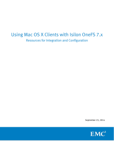 Using Mac OS X Clients with Isilon OneFS 7.x