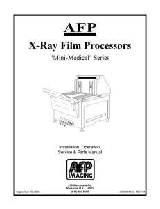 X-Ray Film Processors