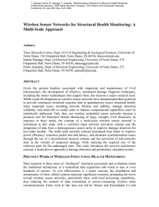 Wireless Sensor Networks for Structural Health Monitoring: A Multi