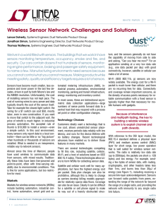 Wireless Sensor Network Challenges and Solutions