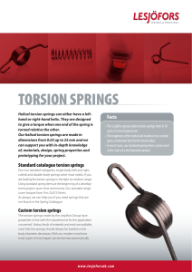 torsion springs