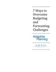 7 Ways to Overcome Budgeting and Forecasting