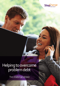 Helping to overcome problem debt