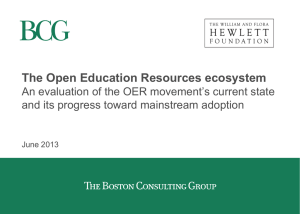 The Open Education Resources ecosystem