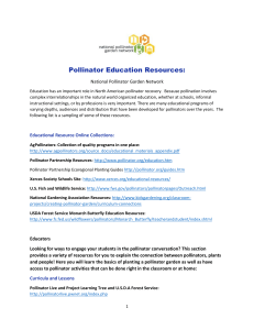 Pollinator Education Resources - Million Pollinator Garden Challenge