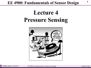 Lecture 4 Pressure Sensing
