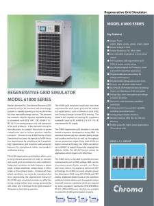 REGENERATIVE GRID SIMULATOR MODEL 61800 SERIES