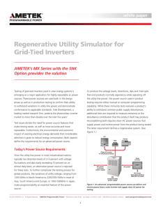 Regenerative Utility Simulator for Grid-Tied Inverters