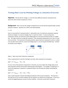 Testing Ohms law