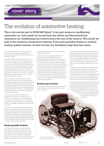 The evolution of automotive heating
