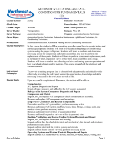 automotive heating and air- conditioning fundamentals (ii)