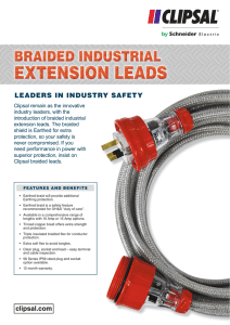 Braided Industrial Extension Leads