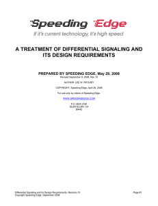 a treatment of differential signaling and its design