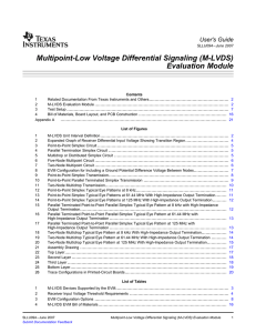 Mulitpoint-Low Votage Differential signaling (M-LVDS