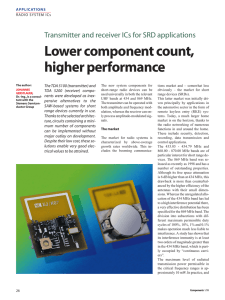 Lower component count, higher performance