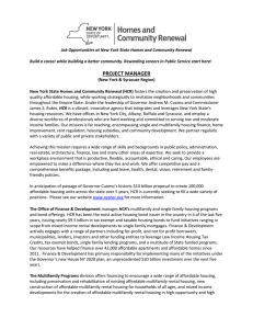 Project Manager - New York State Homes and Community Renewal