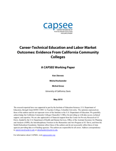 Career-Technical Education and Labor Market Outcomes