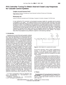 PID Controller Tuning To Obtain Desired Closed Loop Responses