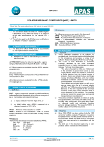 ap-d181 volatile organic compounds (voc) limits