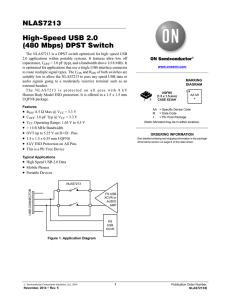 High-Speed USB 2.0 (480 Mbps) DPST Switch