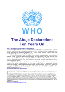 The Abuja Declaration: Ten Years On