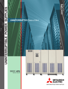 uninterruptible power supplies - Mitsubishi Electric Power Products
