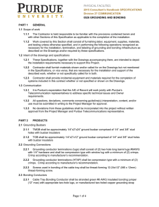 27 COMMUNICATION 0526 Grounding and Bonding