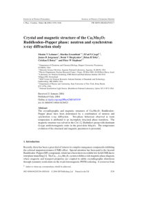 neutron and synchrotron x-ray diffraction study