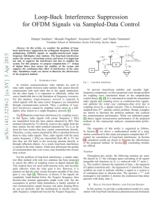 Loop-Back Interference Suppression for OFDM Signals via