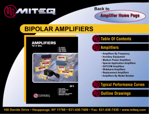 bipolar amplifiers