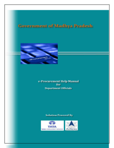 E-Procurement Training Manual