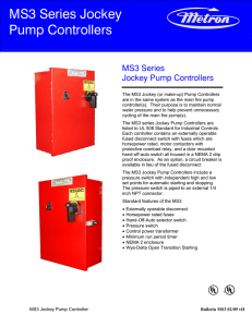 MS3 Series Jockey Pump Controllers