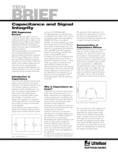 Capacitance and Signal Integrity