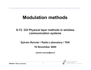 Modulation methods