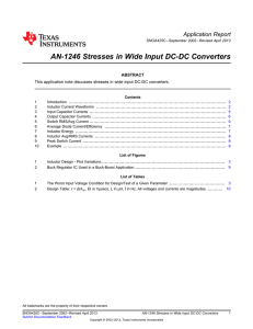 AN-1246 Stresses in Wide Input DC-DC