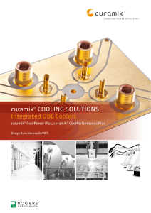 curamik® COOLING SOLUTIONS Integrated DBC Coolers
