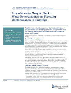 Procedures for Gray or Black Water Remediation from